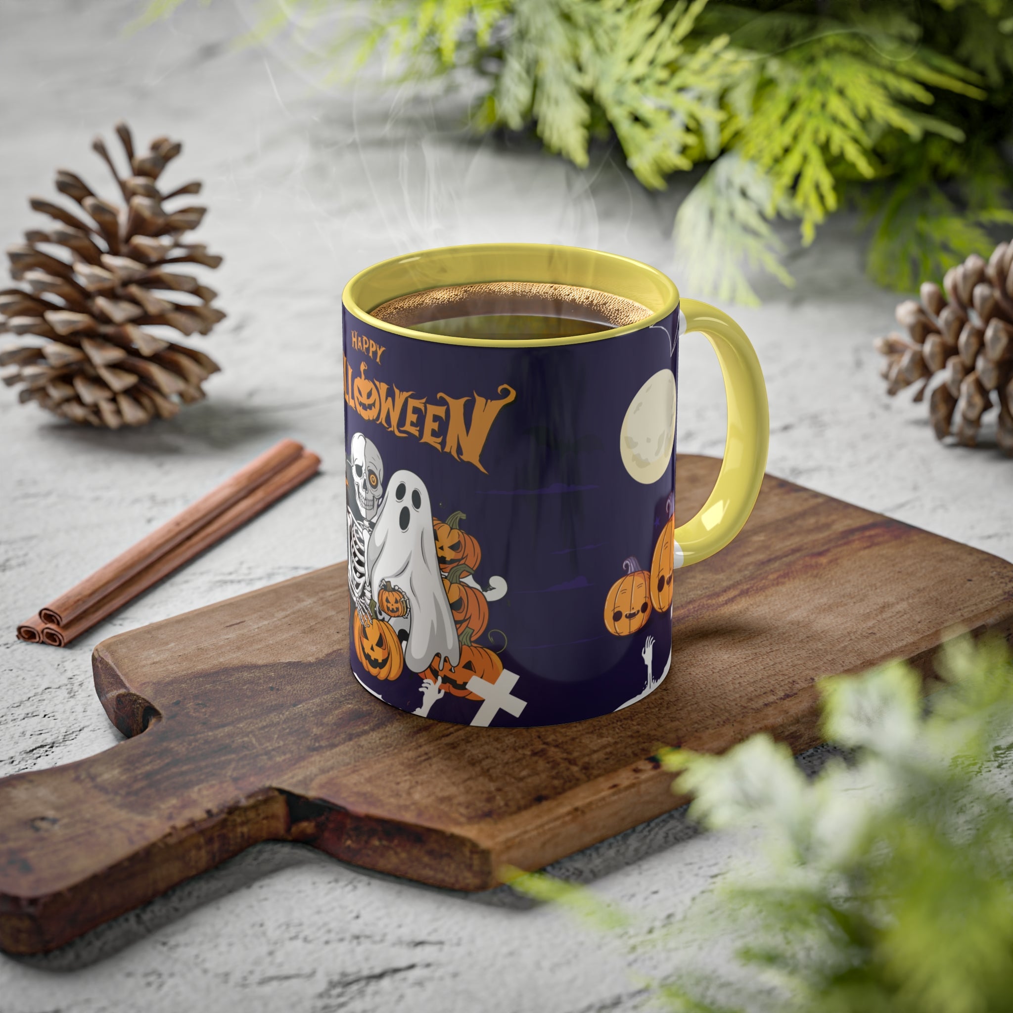 Halloween is Better with Skeleton | Colorful Mugs